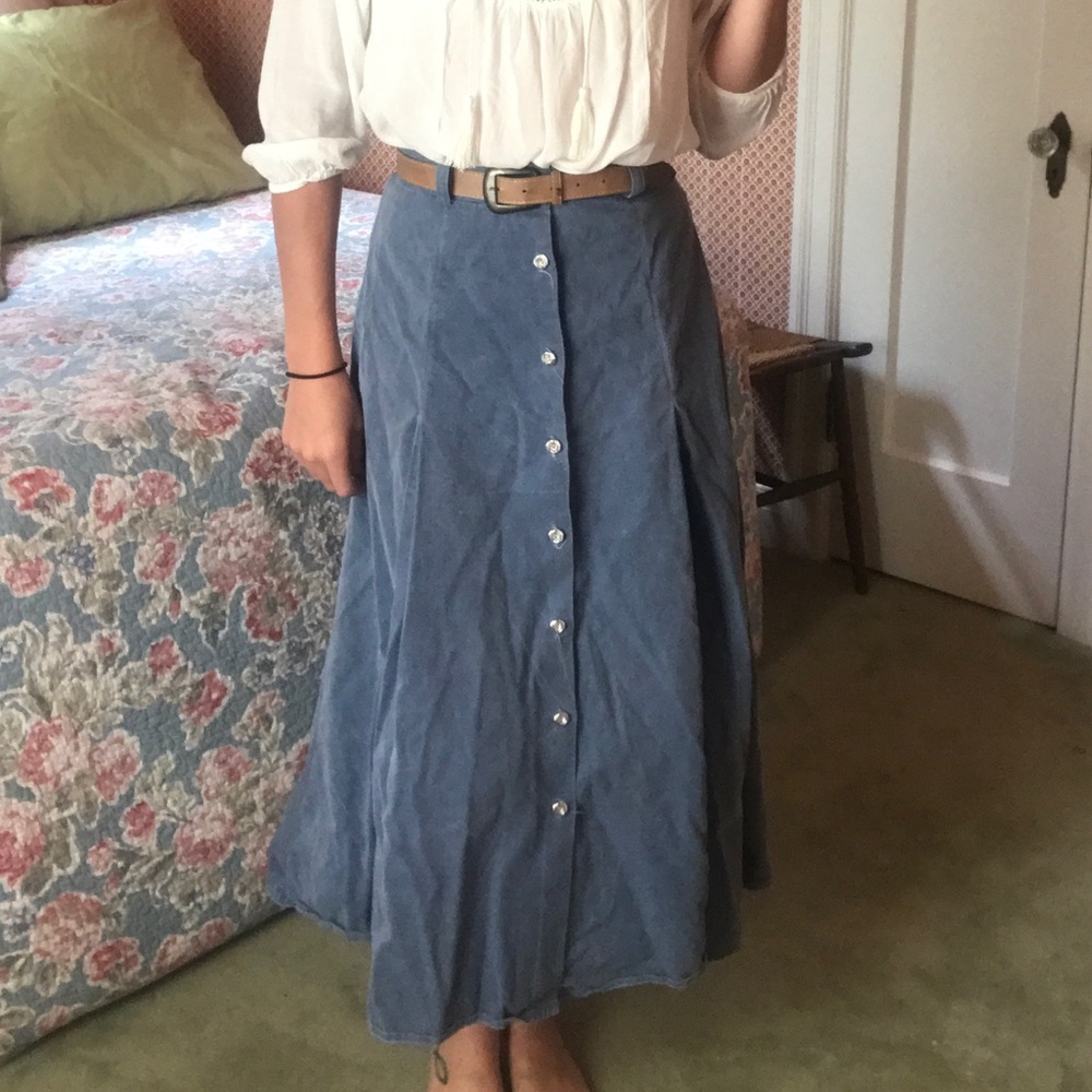 Vintage Western Attitude/Lilia Smitty jean skirt